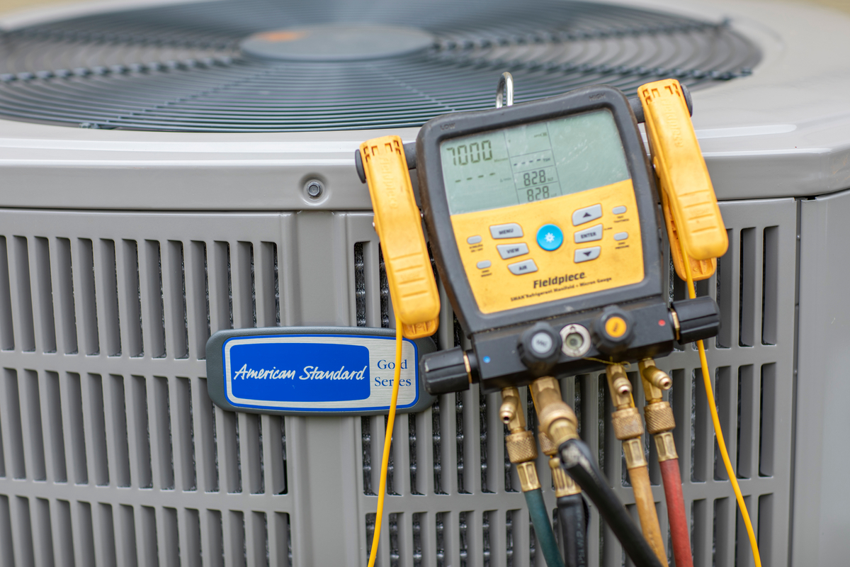 checking pressure on a unit