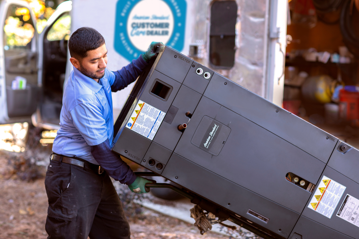 american standard heat pump installation
